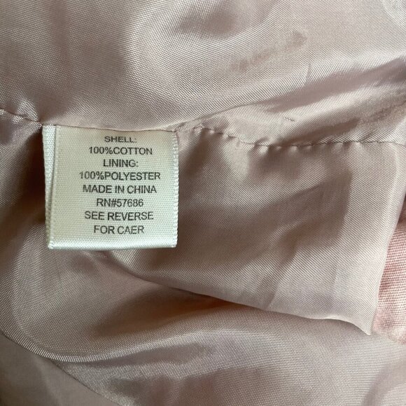 Outer Edge Women's Pink Utility Canvas Windbreaker Jacket w/Drawsting Hoodie XL - Picture 7 of 8